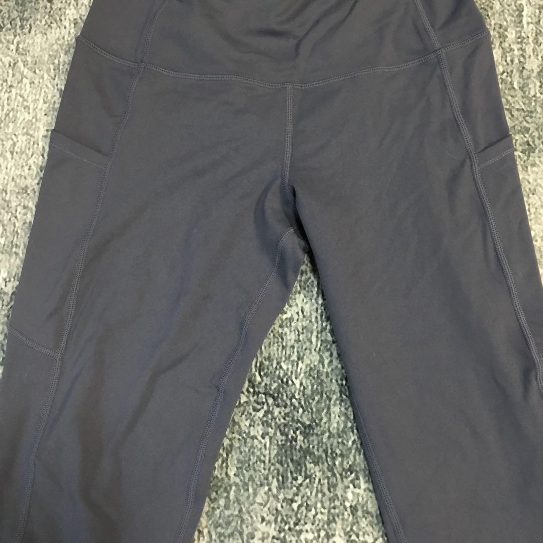 タグ付け☆ LULULEMON サイズ8 ダークグレー ハイウエスト ヨガパンツ
