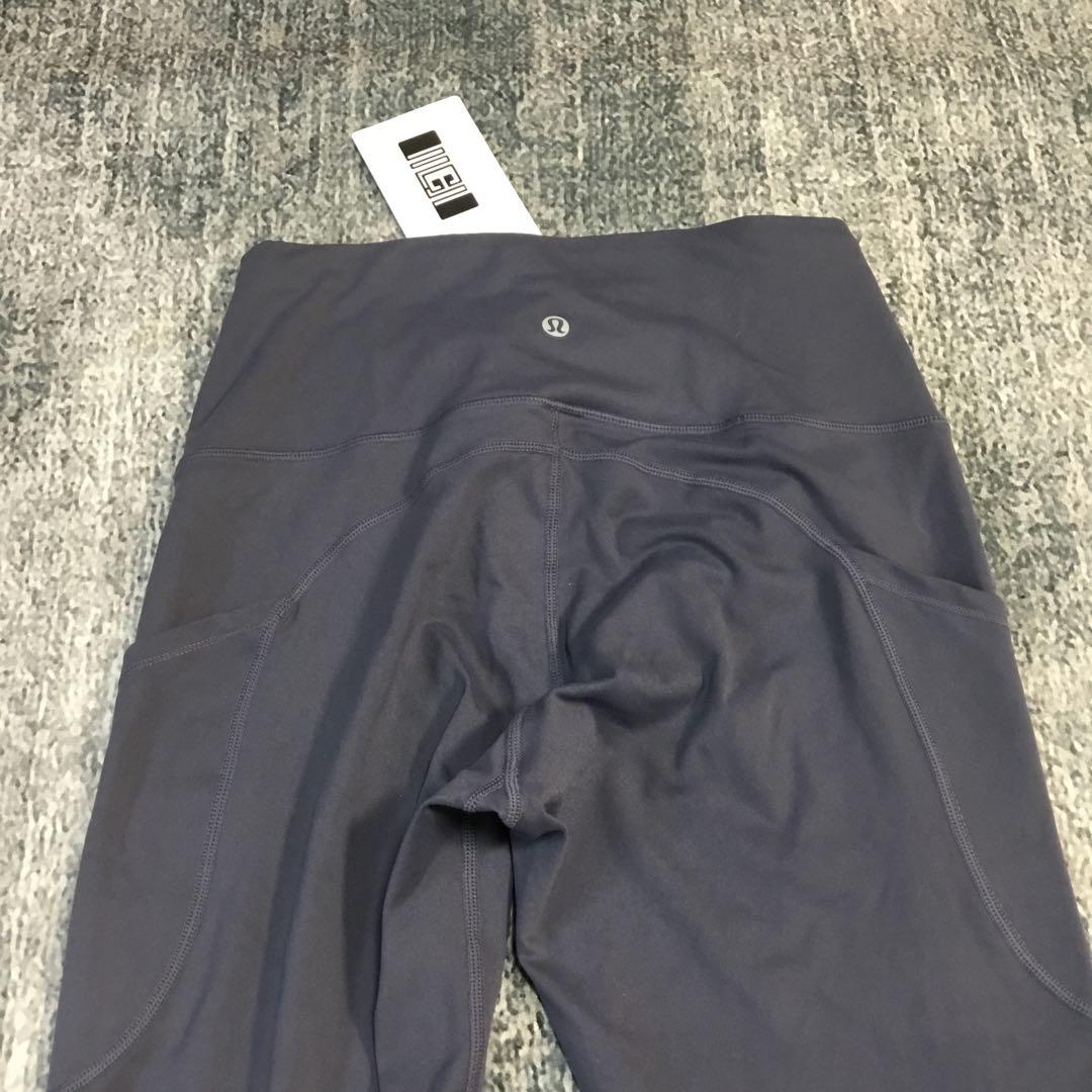 タグ付け☆ LULULEMON サイズ8 ダークグレー ハイウエスト ヨガパンツ