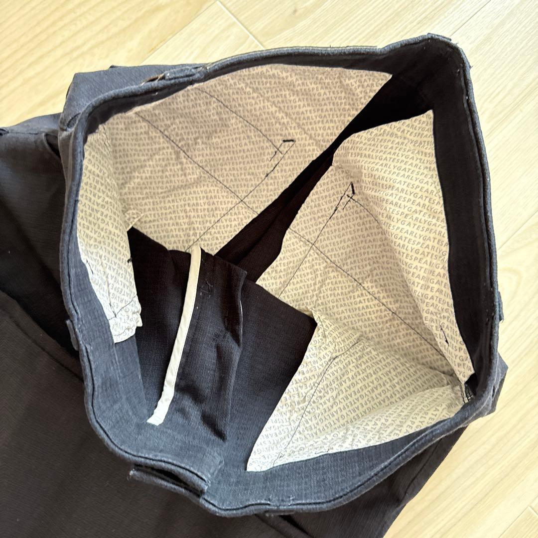 現行モデル　パーリーゲイツ　パンツ　紺　ネイビー　S〜M相当　コットン素材　美品
