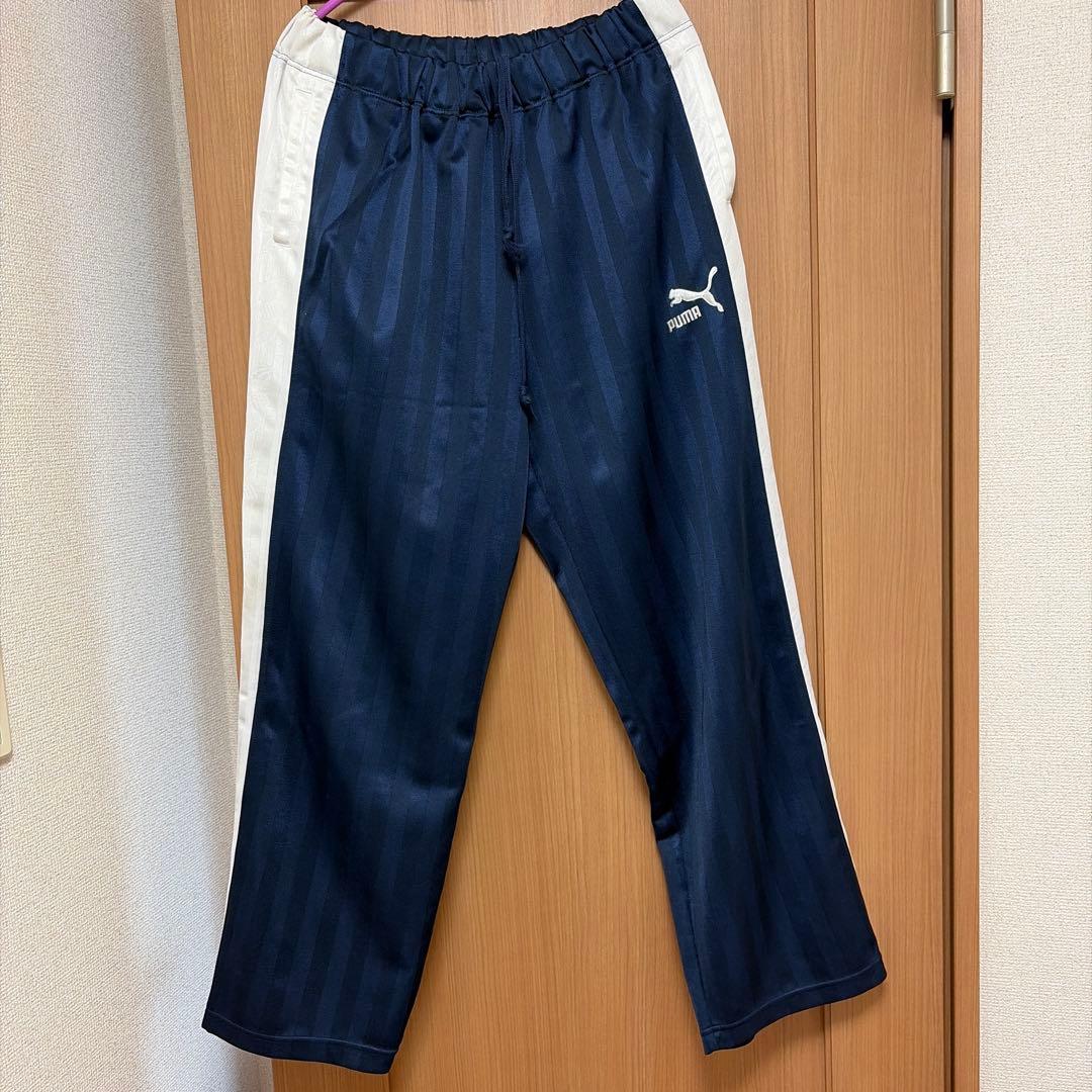 PUMA ネイビー ストライプジャケット【上下セット 】