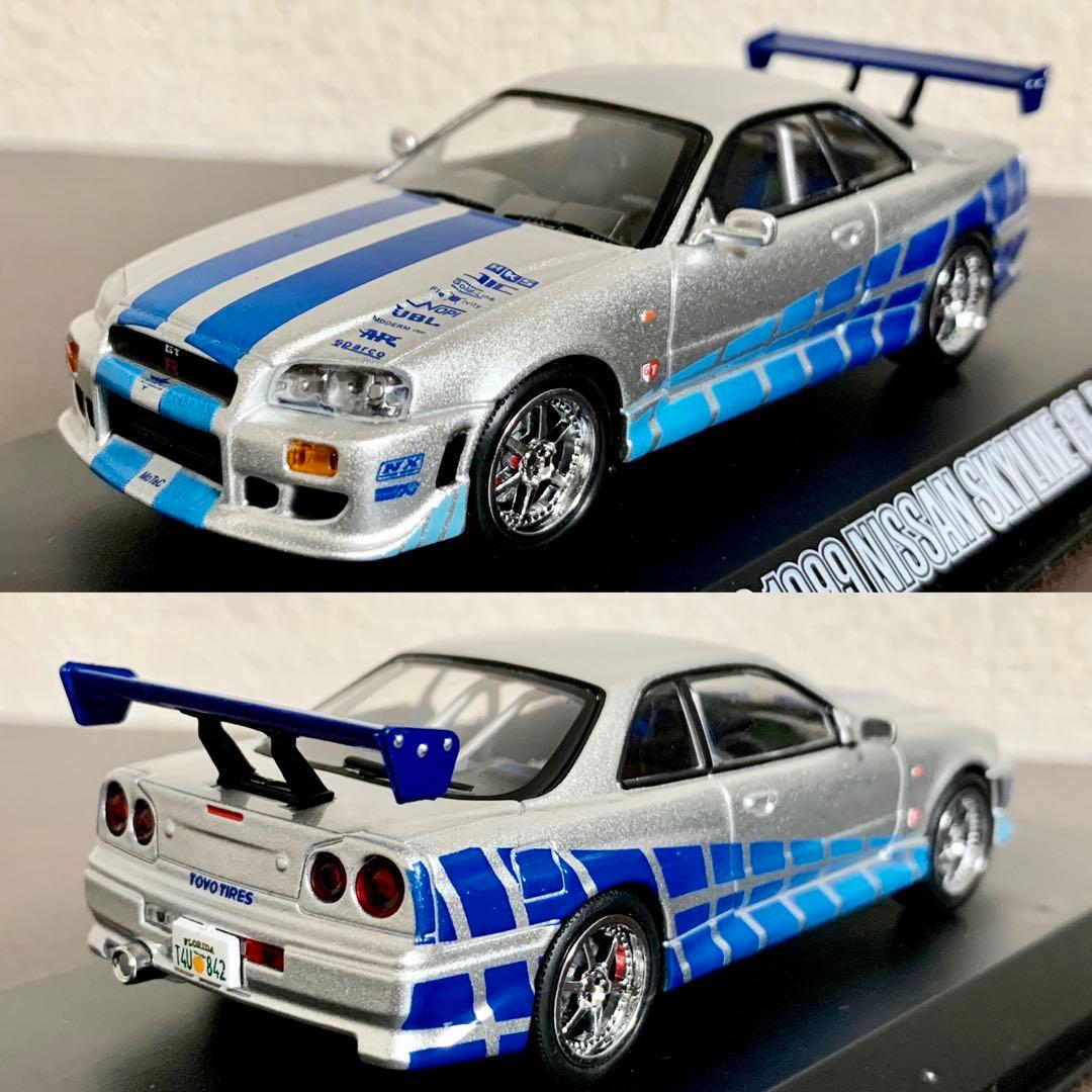 グリーンライト 1/43 日産 スカイライン GT-R BNR34 ワイスピ