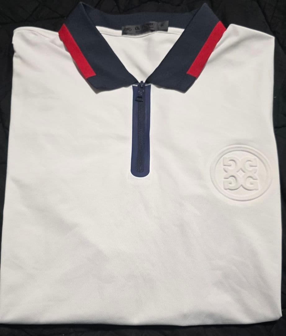 メンズウェア G/FORE EMBOSSED QUARTER ZIP POLO