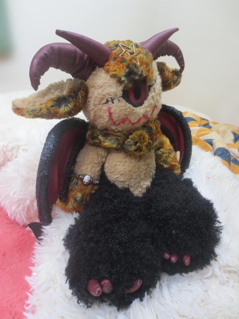 国内作家　単眼の悪魔ぬいぐるみ　50㎝！超BIG！DEVIL