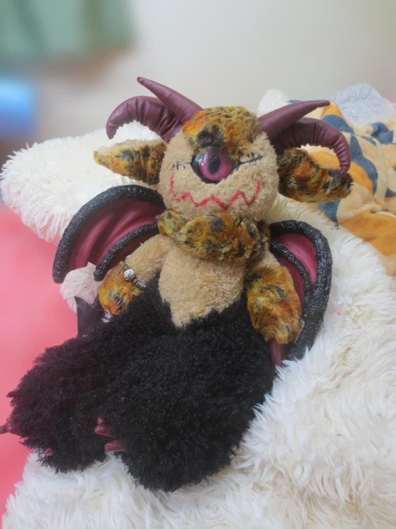 国内作家　単眼の悪魔ぬいぐるみ　50㎝！超BIG！DEVIL