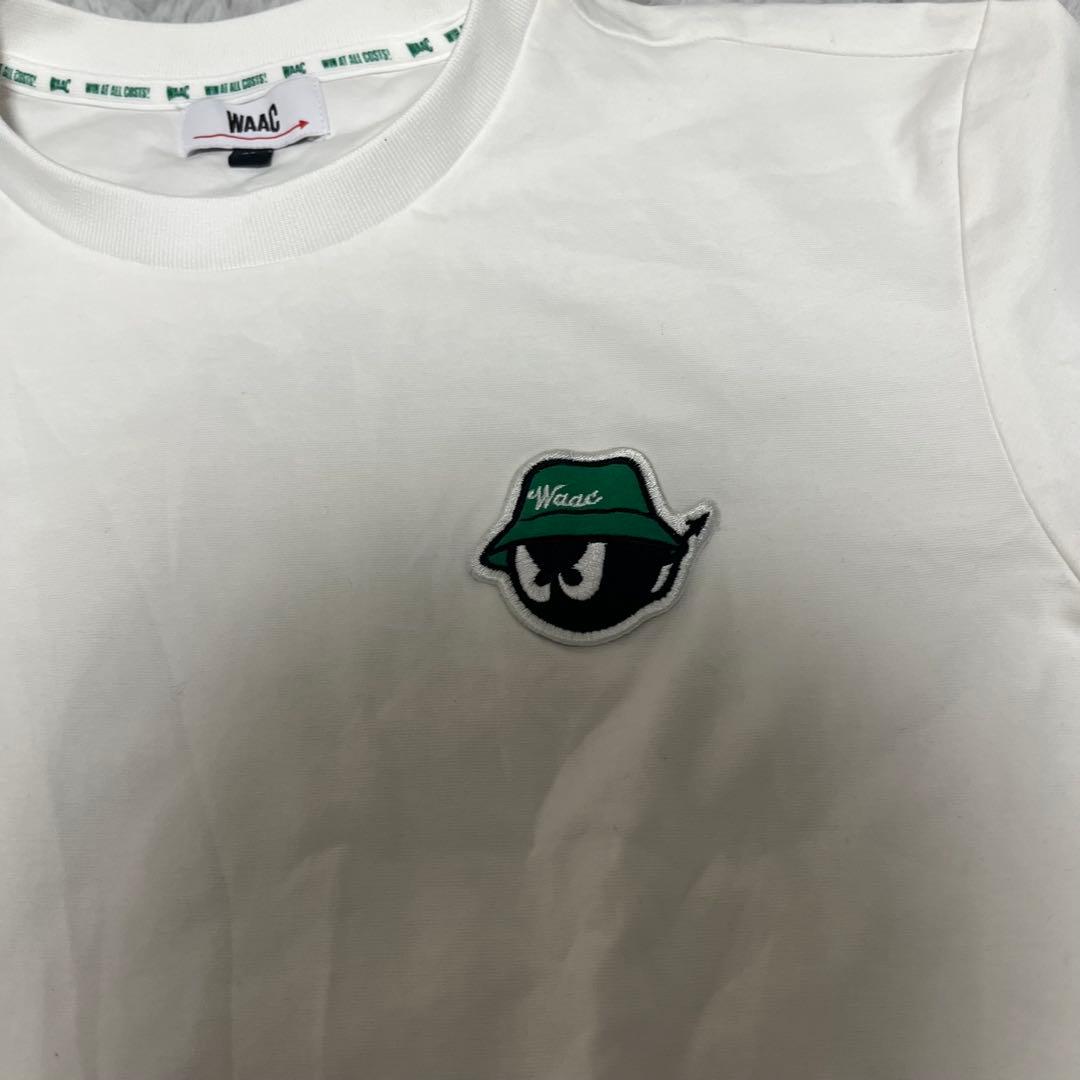 激レア WAAC GOLF ゴルフ カットソー Tシャツ ホワイト メンズ