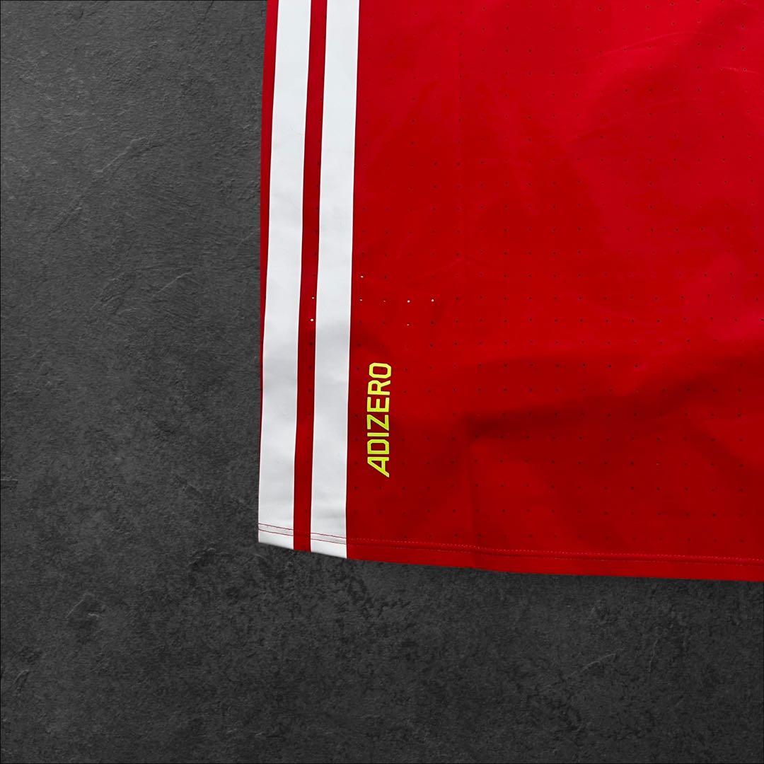 adizero ランニング　半袖 Tシャツ　赤　M
