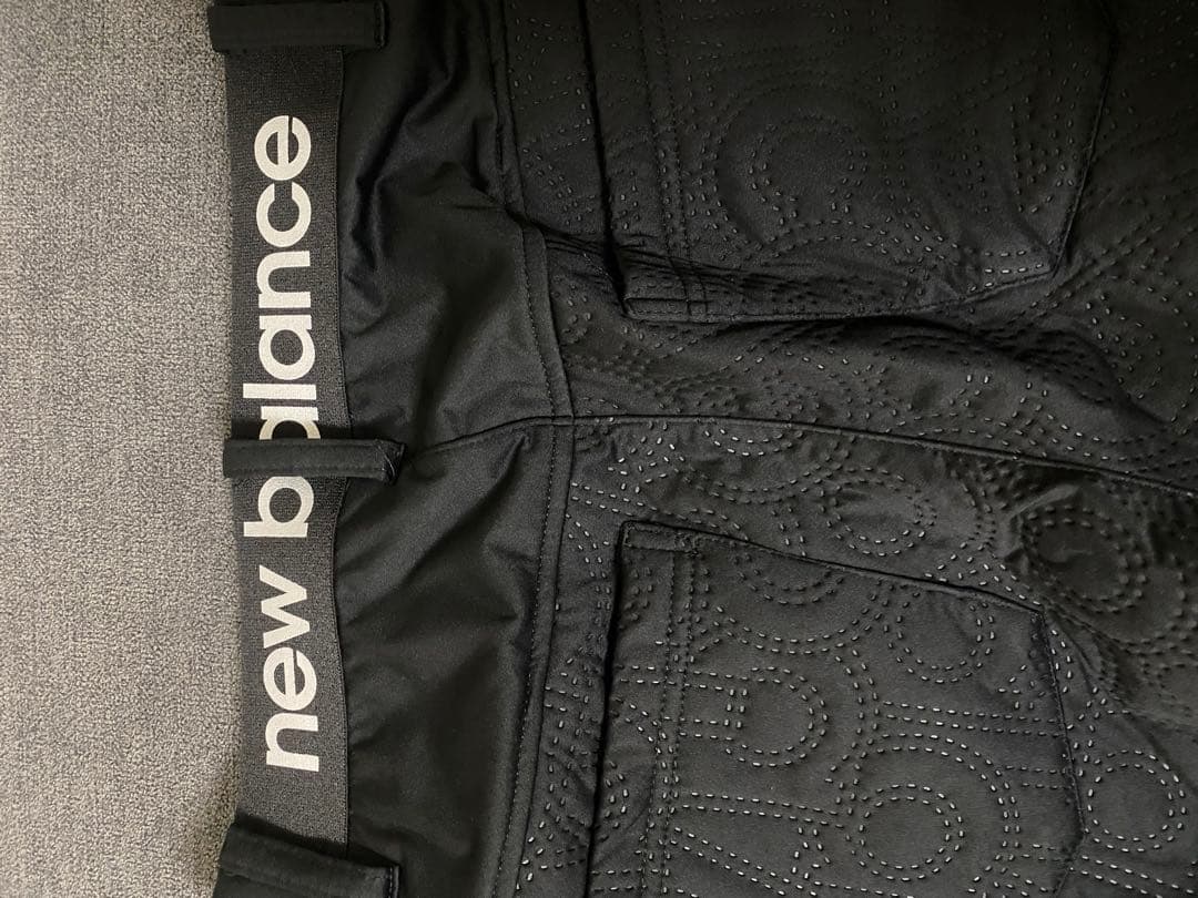 ニューバランス　QUILTED SLIM LONG PANT 黒　ゴルフウェア