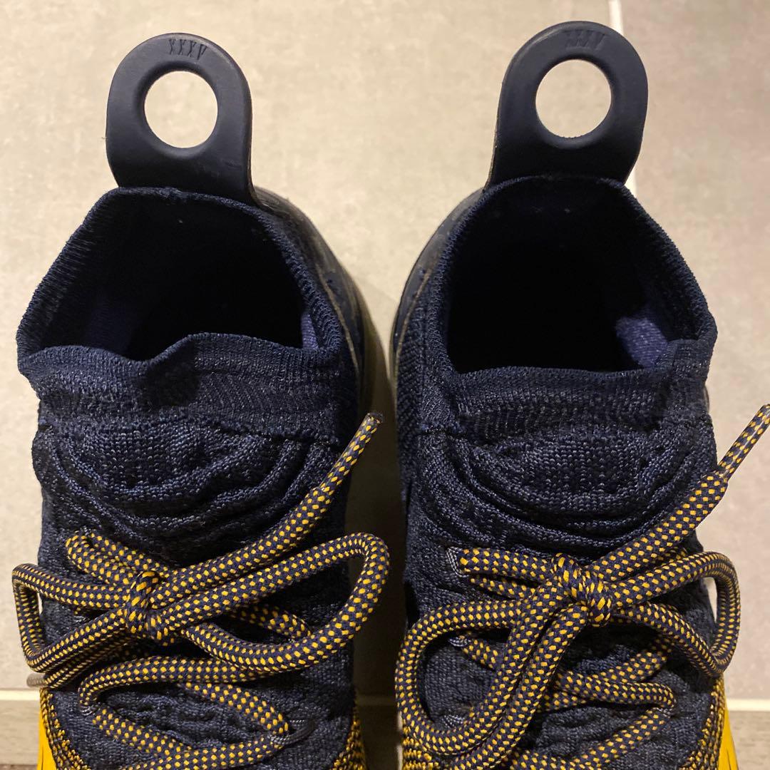 ナイキ　バッシュ KD 11 XI ケビン デュラント Navy イエロー
