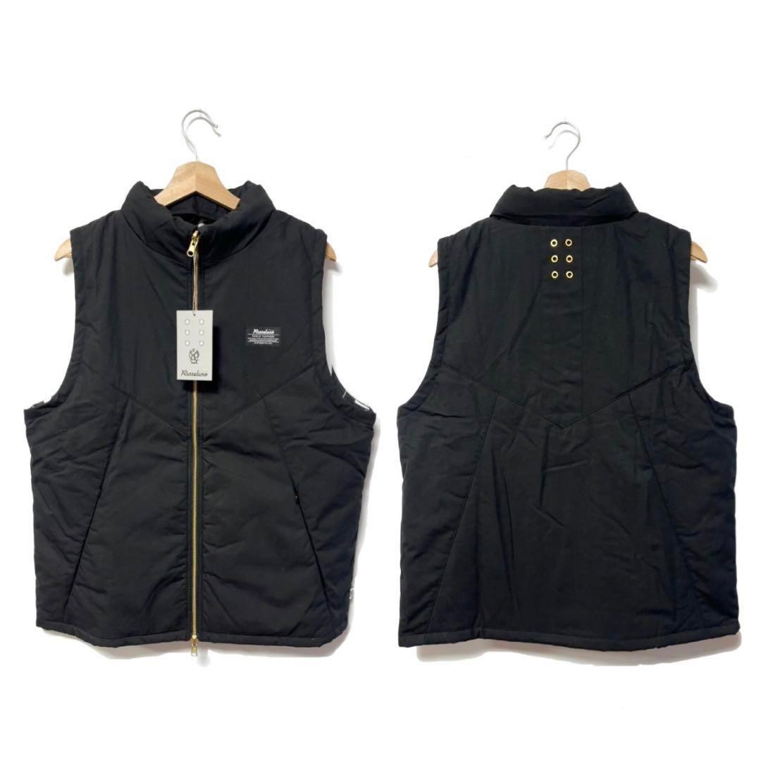 新品 ラッセルノ ゴルフ 2Way リバーシブル ベスト ブラック XL 6