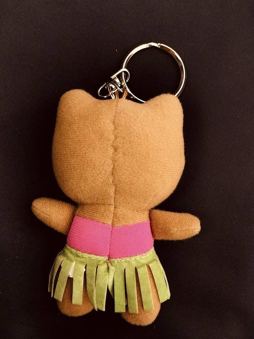 ハワイ限定　日焼けハローキティ ぬいぐるみキーホルダー　ガングロキティ