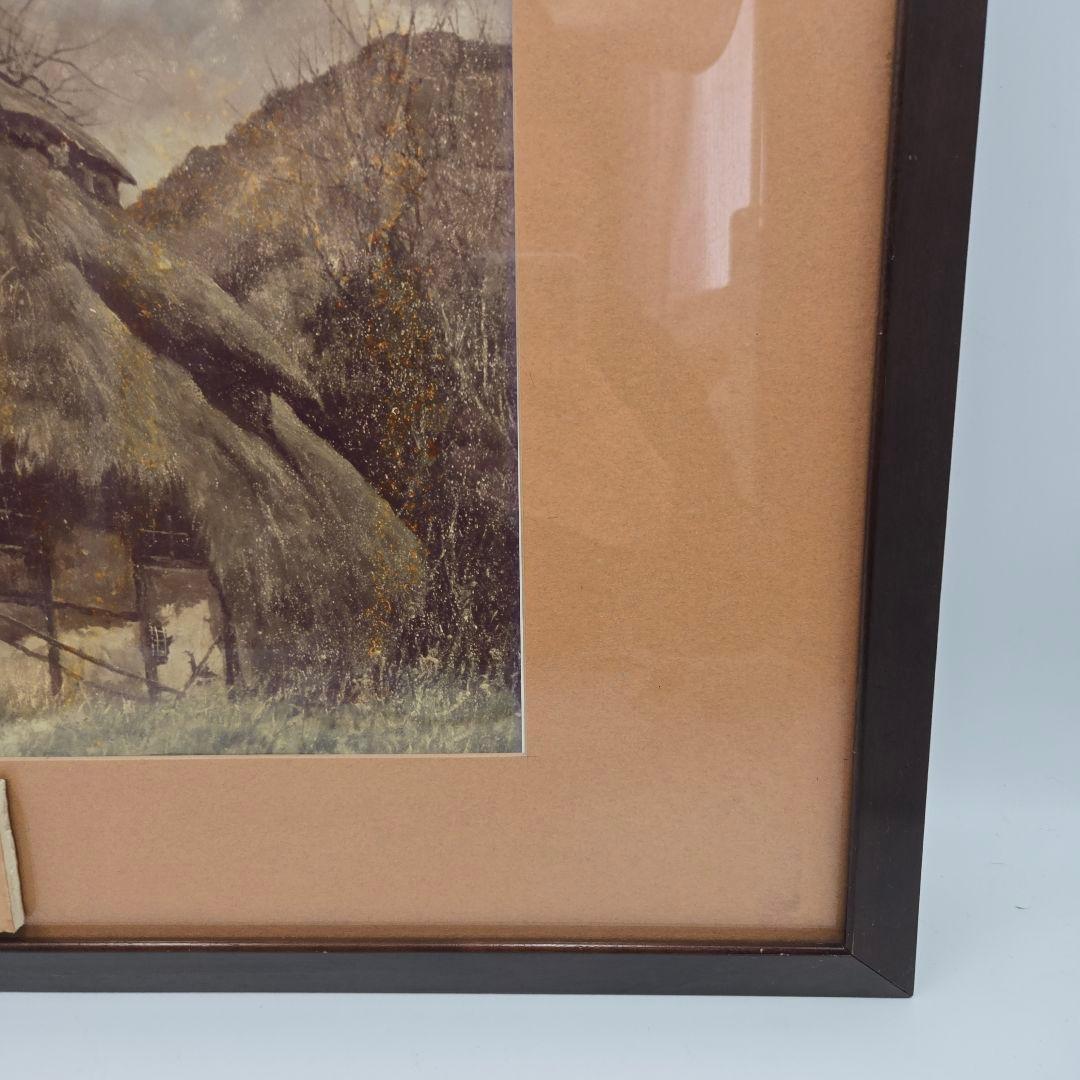 向井潤吉 雨後千曲川 風景画 額入り 複製画 日本画 インテリア 美術品