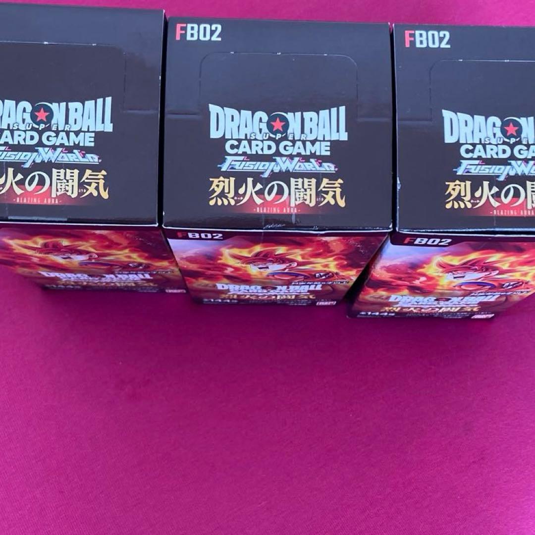 送料込　テープカット済　フュージョンワールド　烈火の闘気BOX✖️3