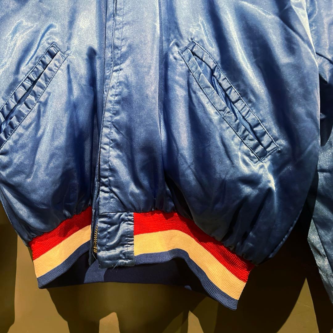90s オークランドアスレチックス パロディリバーシブルスタジャンLくらいMLB
