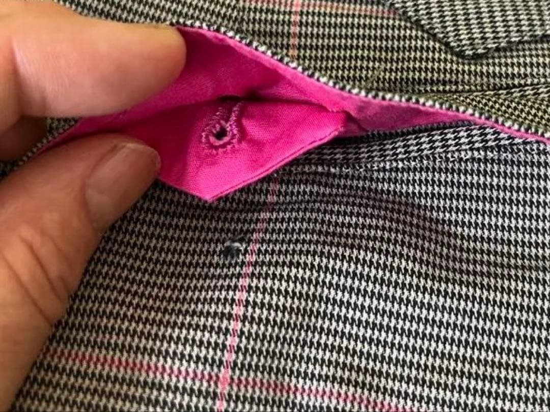 【中古】パーリーゲイツパンツ★メンズMサイズ•カレー✖️ピンク