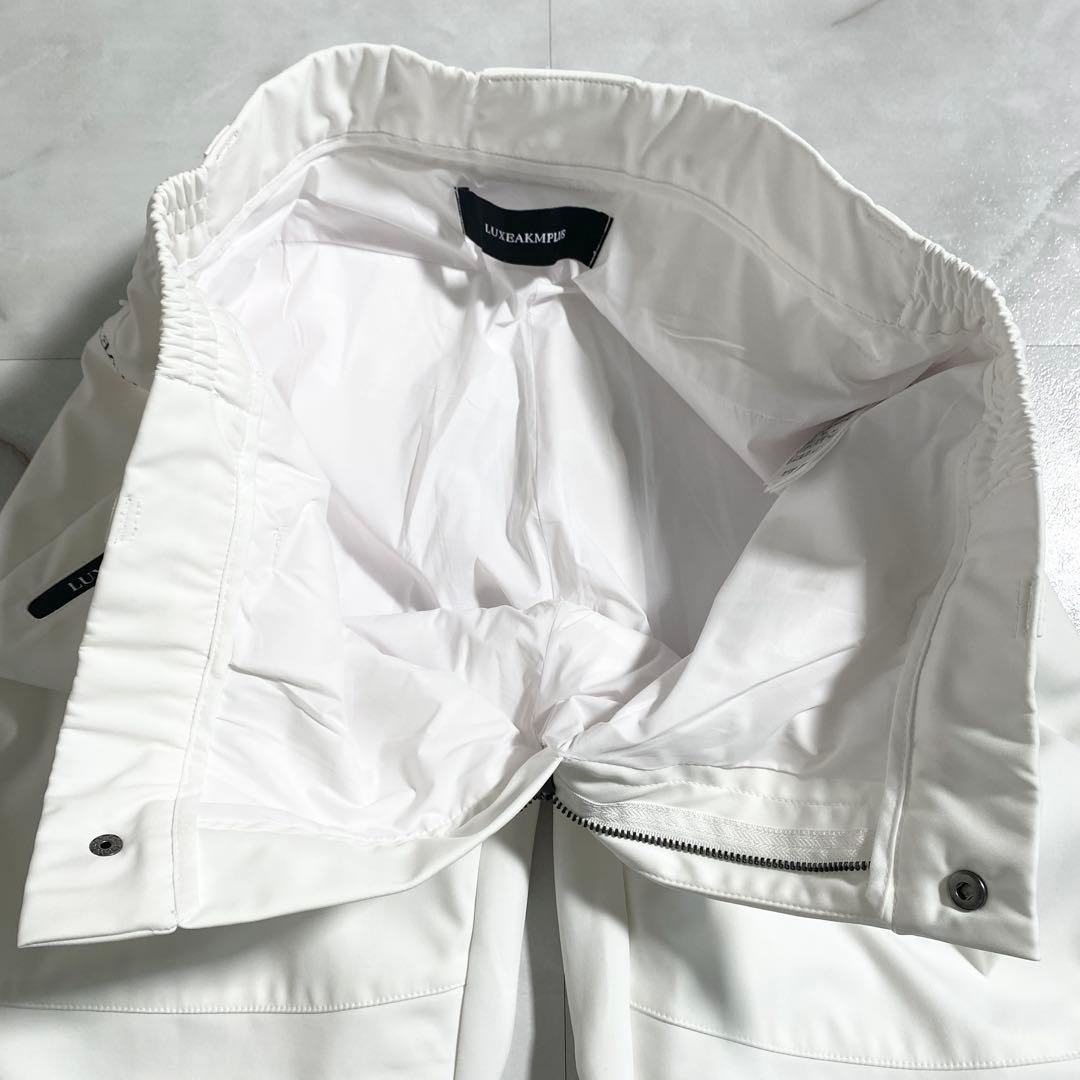 A18918 極美品 LUXEAKMPLUS ウィンドプルーフパンツ 白 L