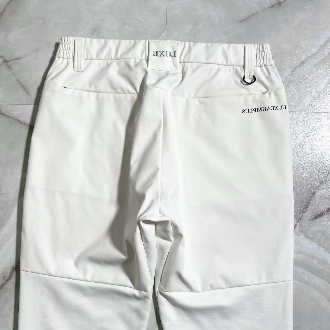 A18918 極美品 LUXEAKMPLUS ウィンドプルーフパンツ 白 L