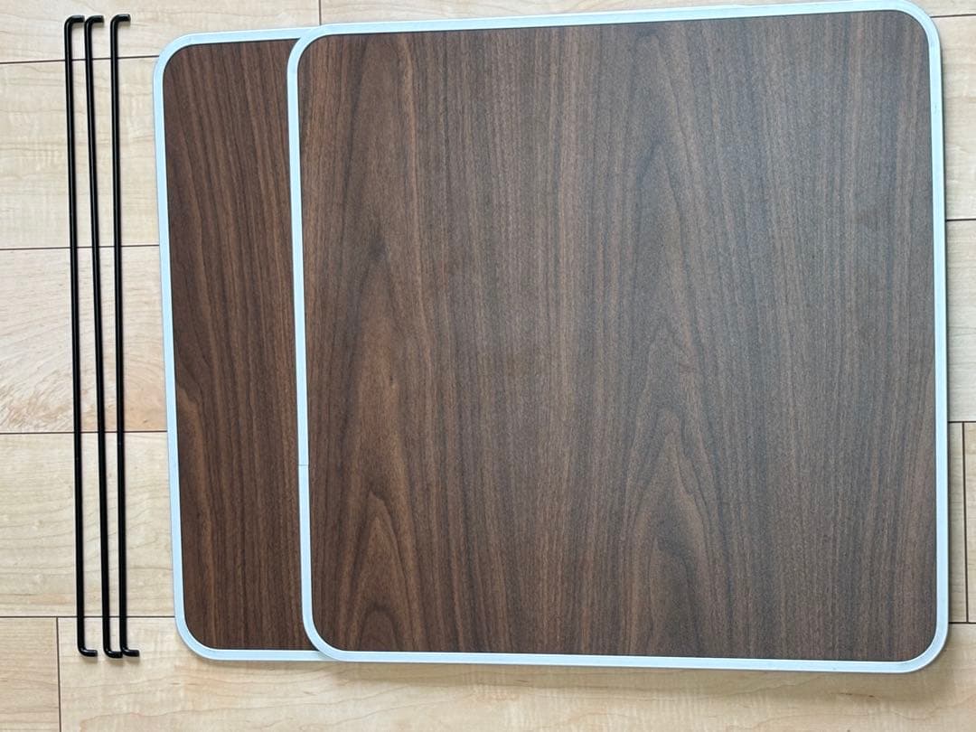ＤＯＤ 折り畳テーブル　天板下に収納(ストレージ)付　天板60cm✕120cm