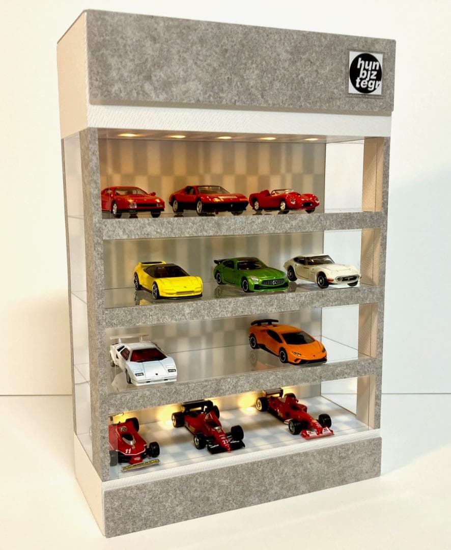 1/64展示20台可・WH＆CG・4層式ディスプレーBOX / ネオジオラマ