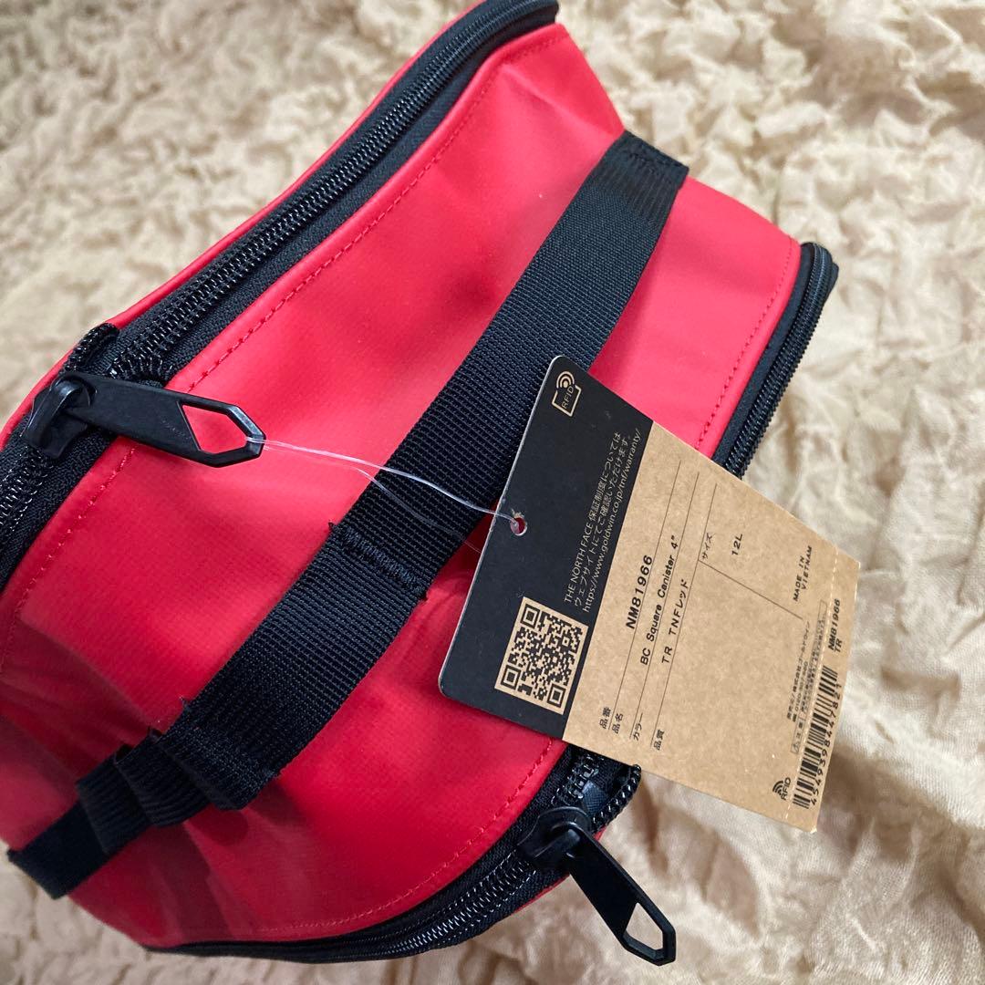 【新品】ノースフェイス BC スクエア キャニスター 4インチ レッド　廃盤品
