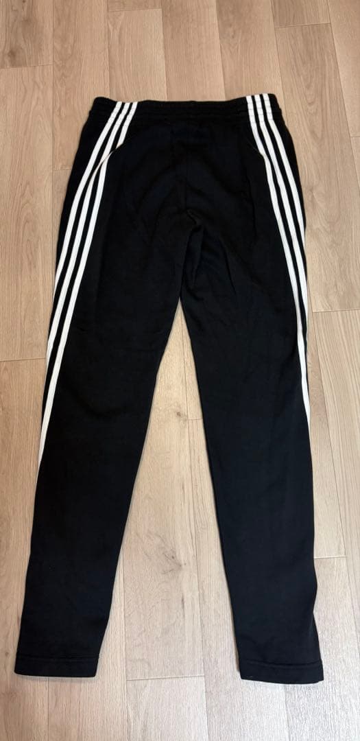 【美品】adidas ジャージ上下セット ブラック/ホワイト M