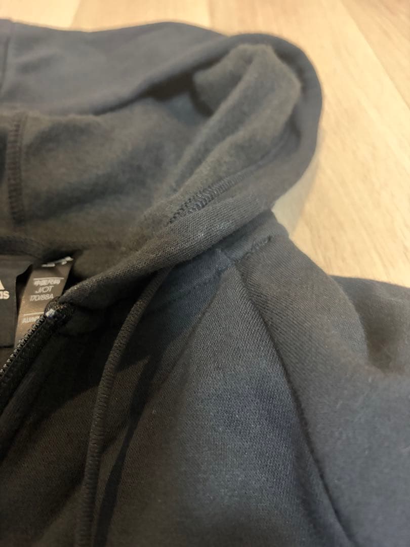 【美品】adidas ジャージ上下セット ブラック/ホワイト M