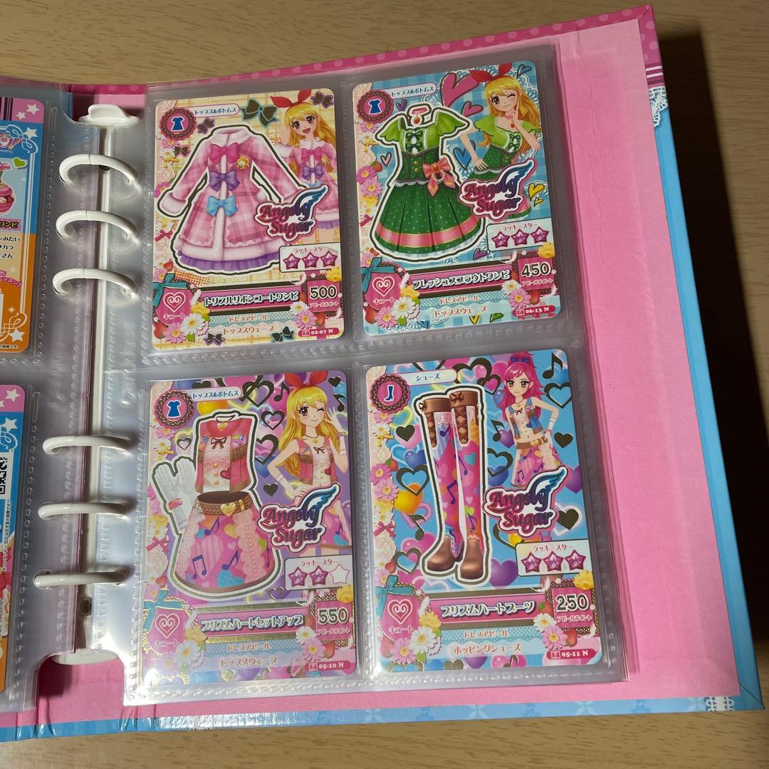 アイカツ エンジェリーシュガー バインダー、カード27枚 、リフィル 星宮いちご