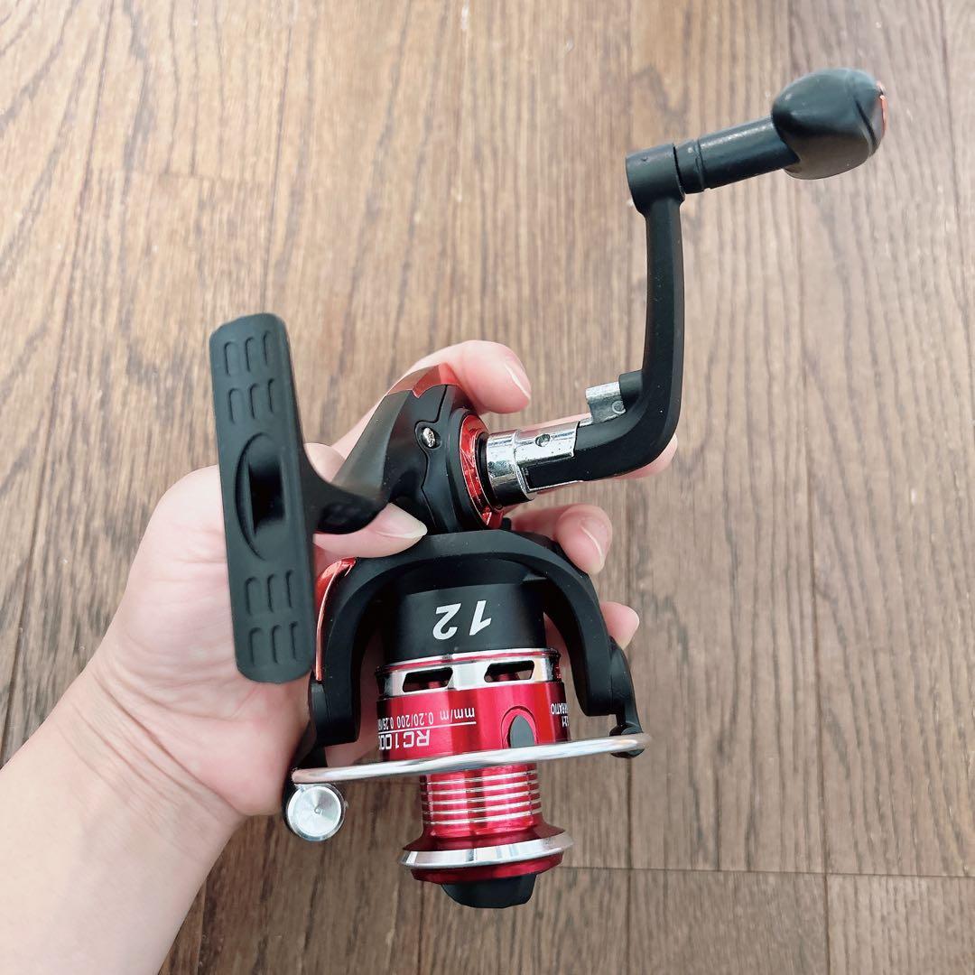 ROMASA RC1000 スピニングリール フィッシングリール レッド