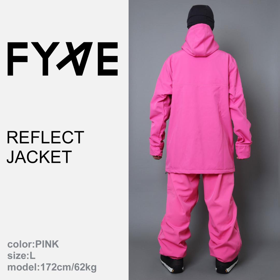 FYVE スノーボードウェア 新品 リフレクタジャケット Lサイズ ピンク