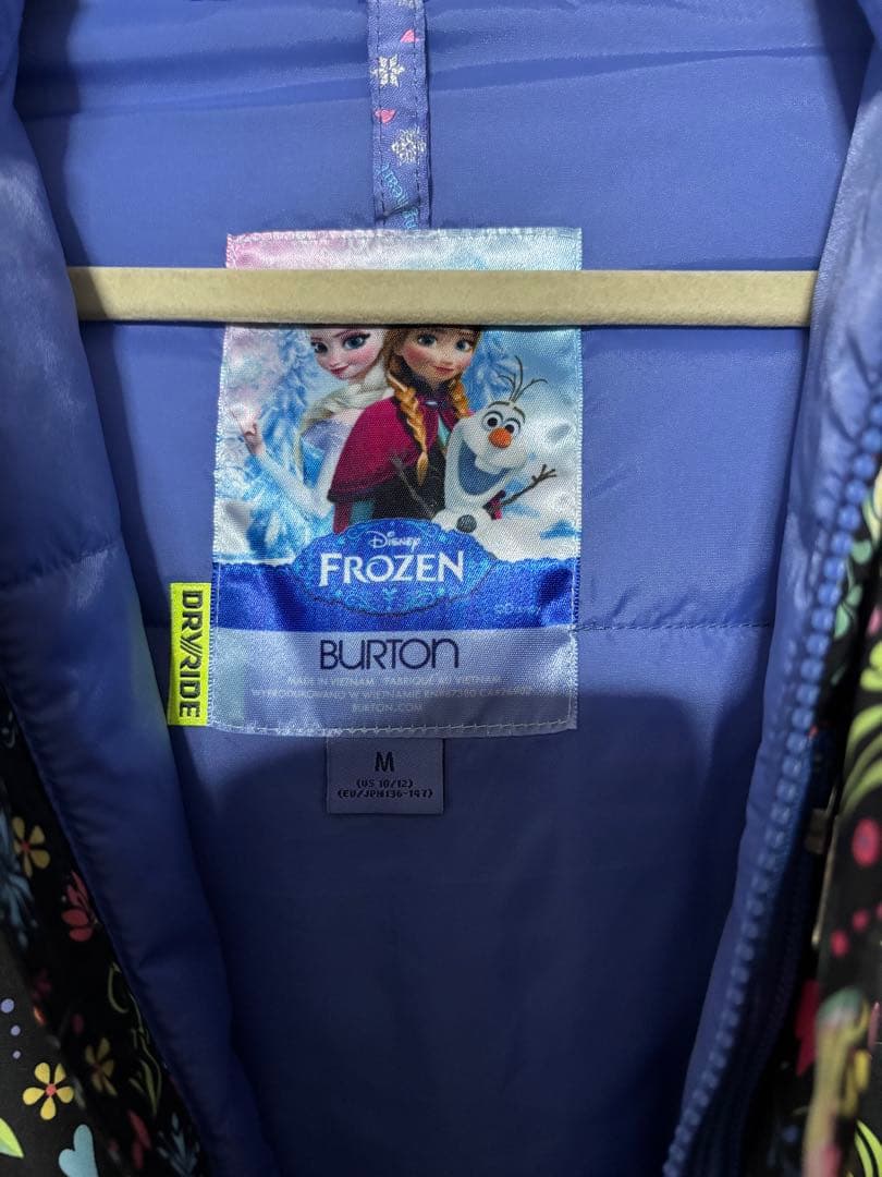 BURTON Disney アナ雪 コラボ スキー ボードウェア 上着 M 黒