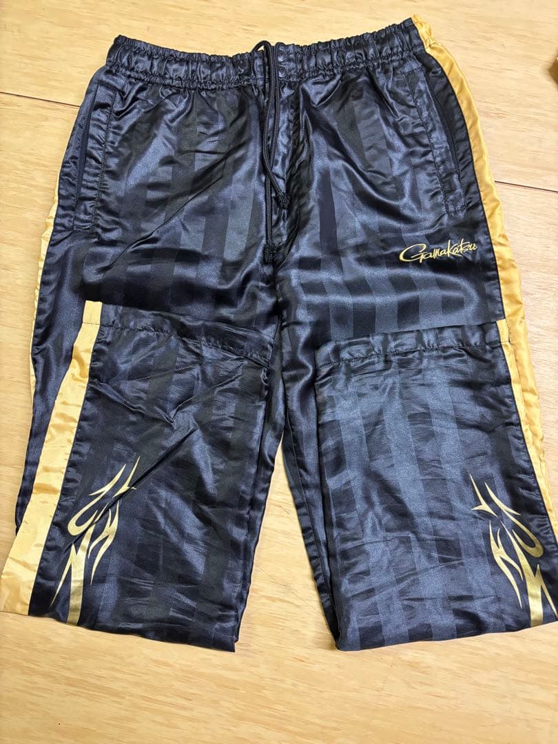 がまかつ　gamakatsu フィッシングスーツ黒/金XL GM-3401