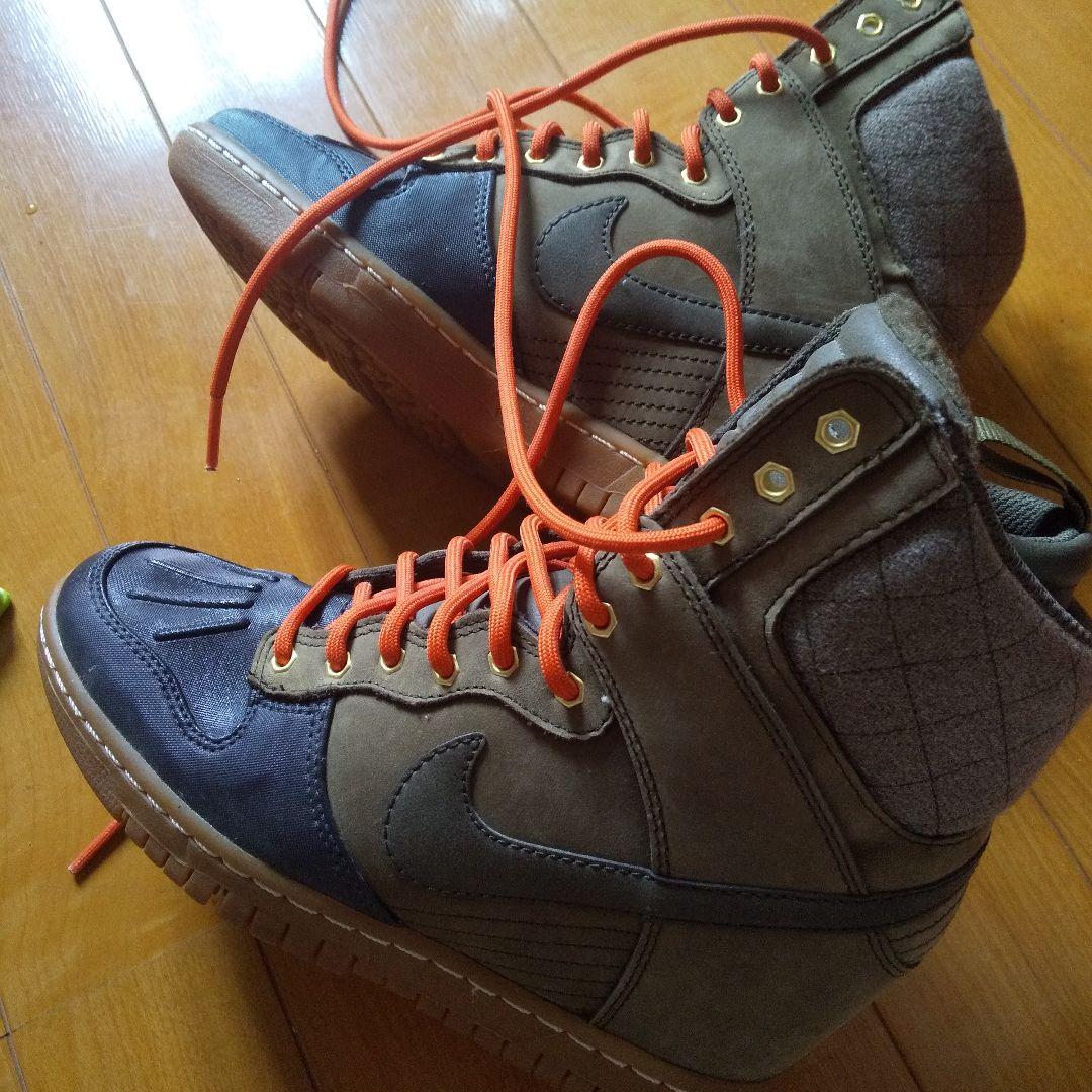 Nike オリーブグリーン ハイカットスニーカー トレッキングシューズ 23cm