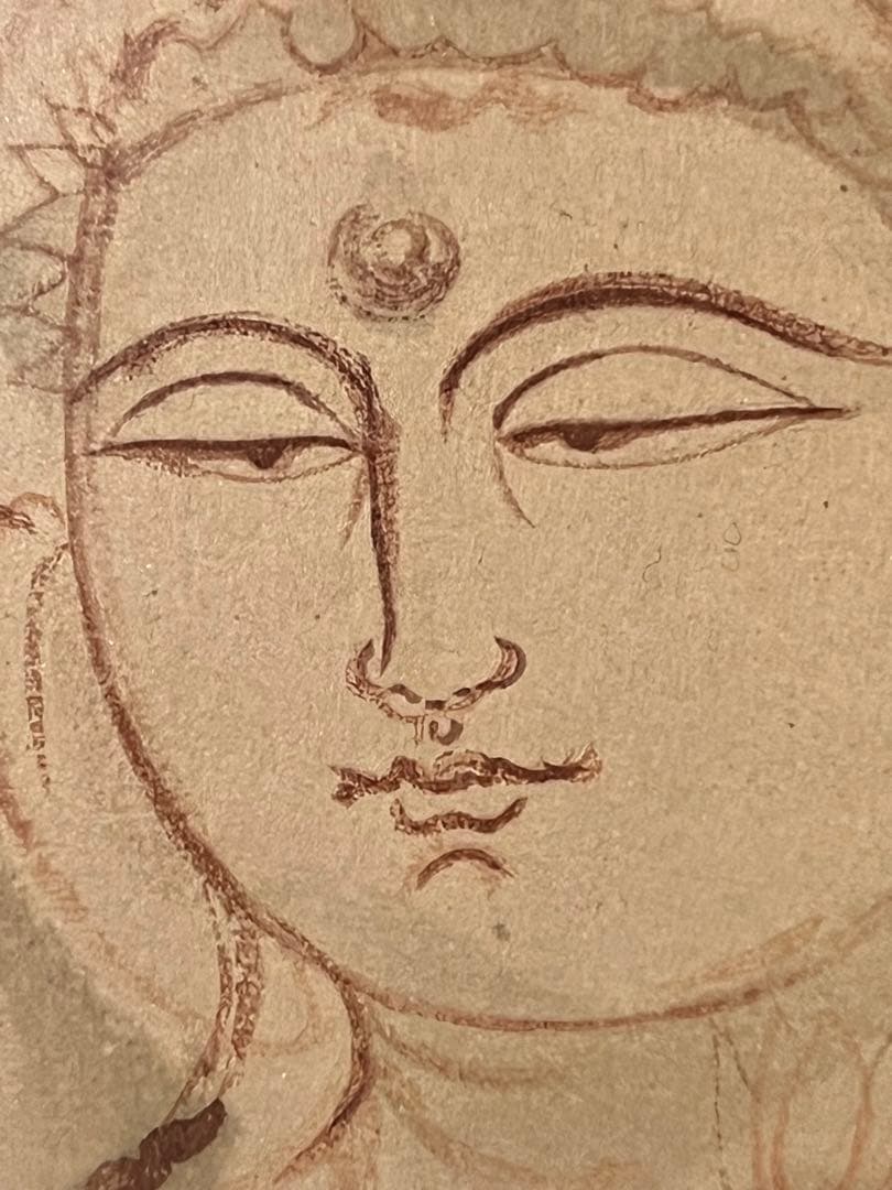 村上華岳 木版画 聖観音 額縁 額装 日本画 仏画仏教美術
