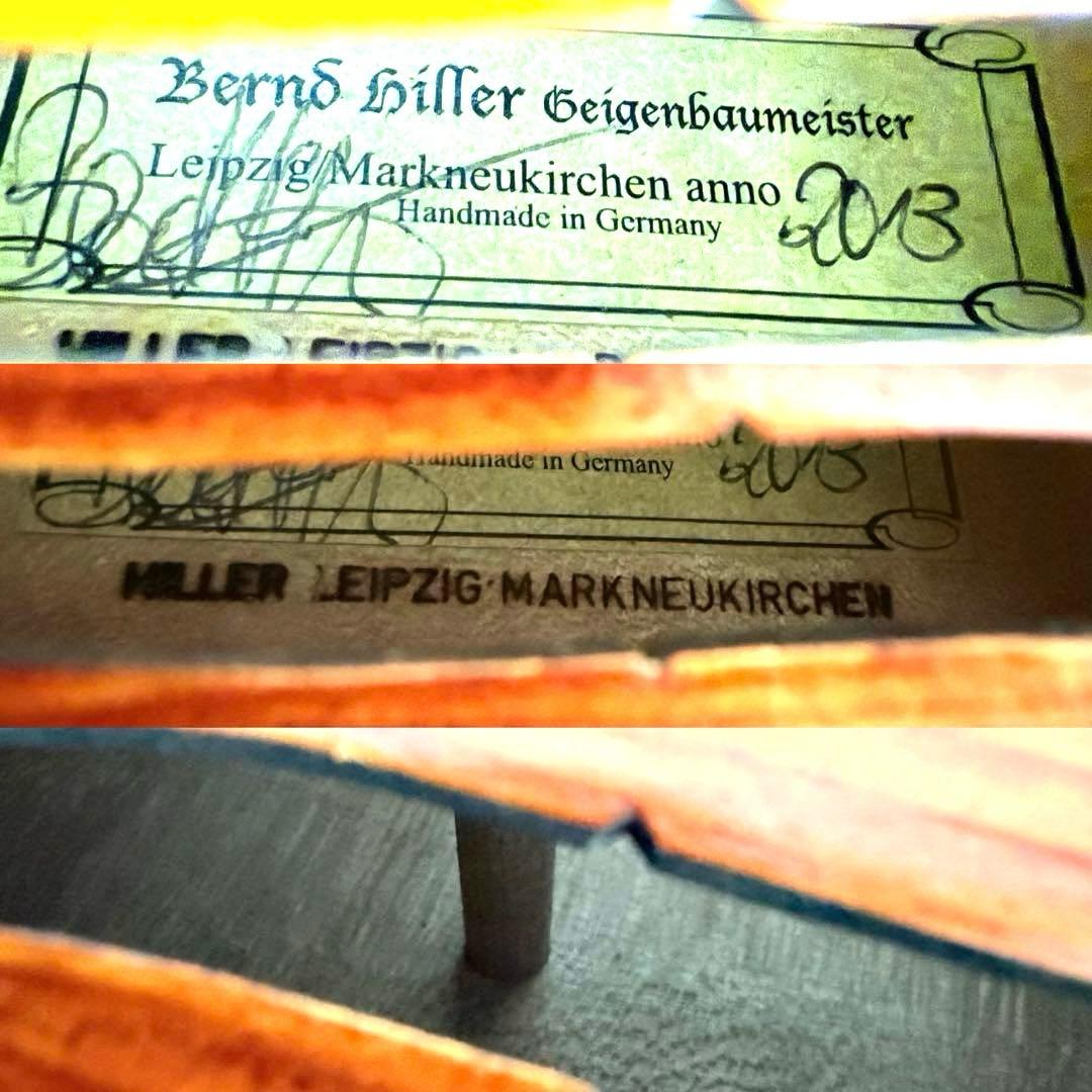 【ドイツ製ハンドメイド】Bernd Hiller バイオリン 7/8 2013年