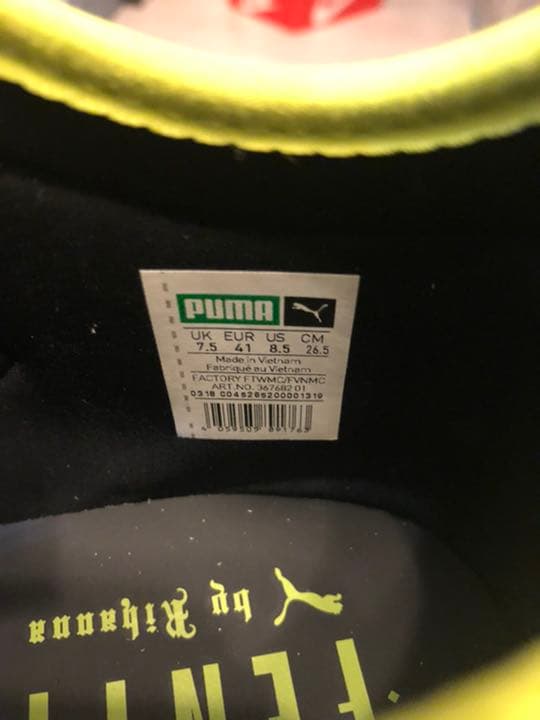 【未使用】THE BLACK LABEL PUMA/Fenty Rihanna