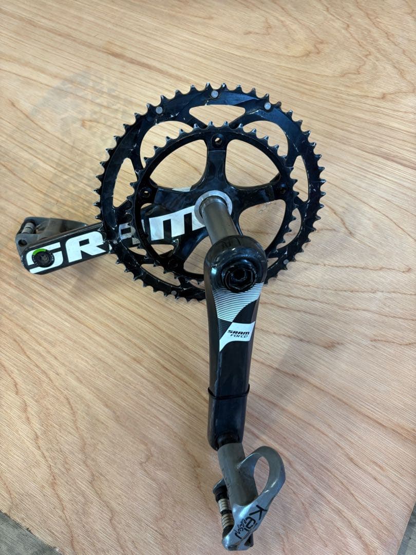 【美品】SRAM Force カーボンクランクセット 52/39T