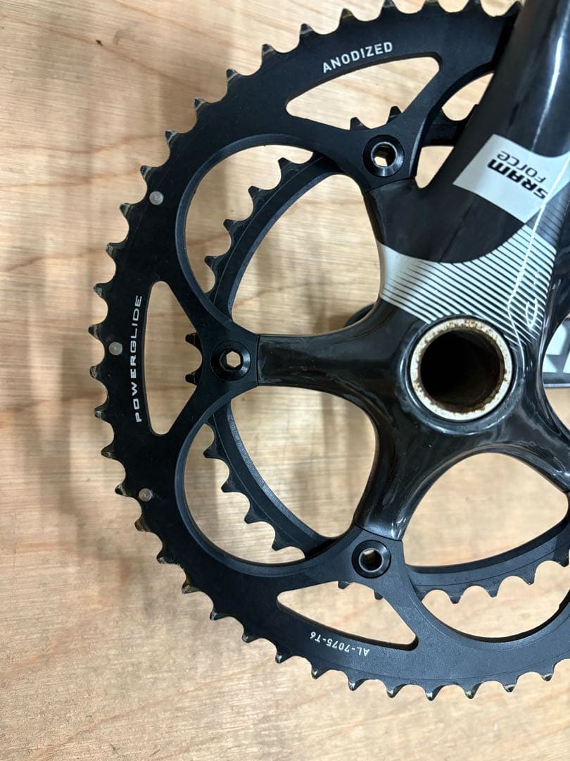 【美品】SRAM Force カーボンクランクセット 52/39T