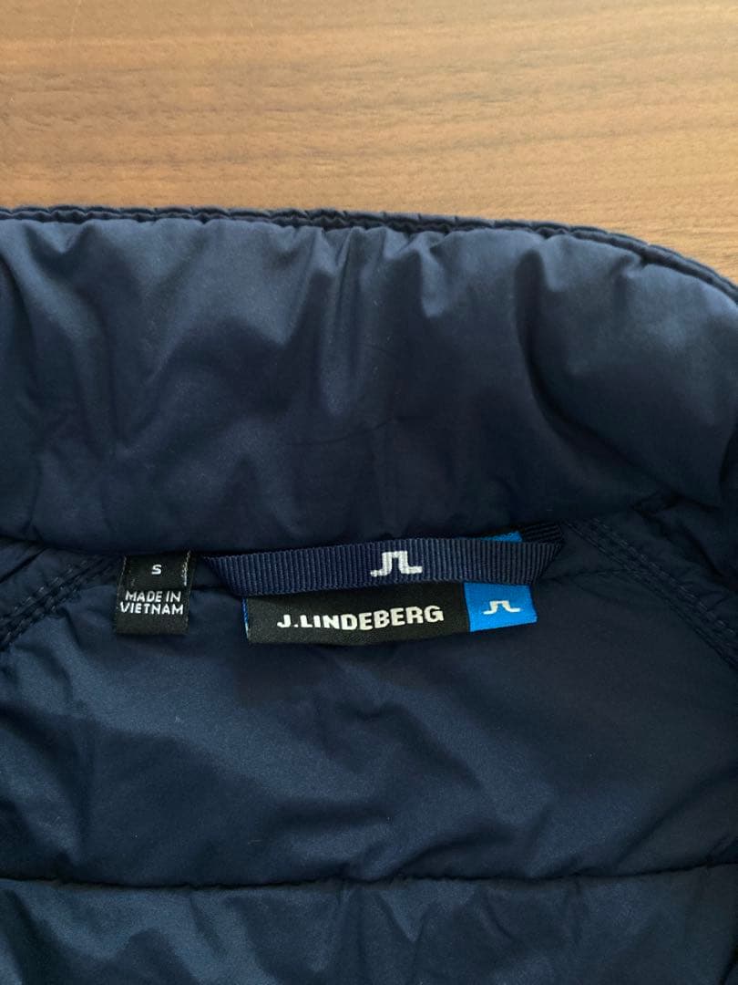 J.Lindeberg ネイビー 中綿 ノースリーブベスト Sサイズ