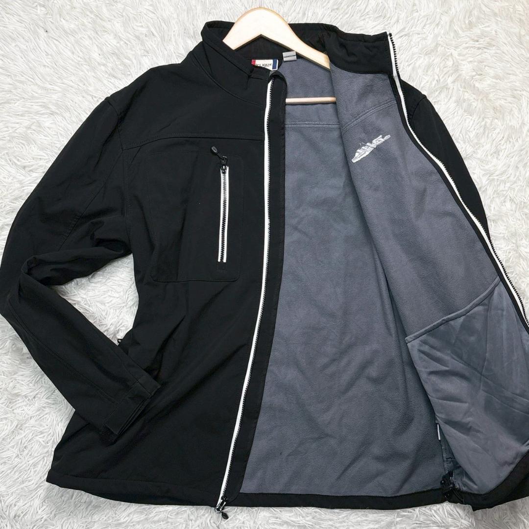 CLIQUE フランス DHL企業ロゴ フルジップジャケット 黒　XL トリコ