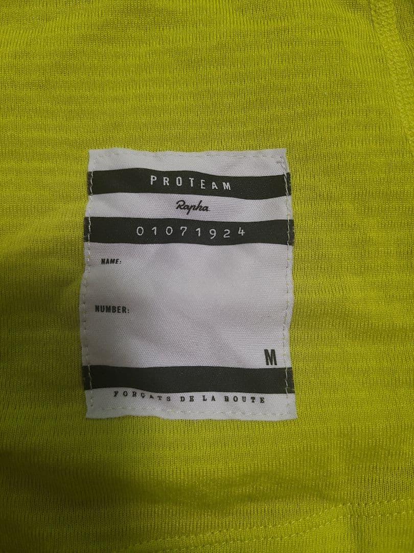 Rapha Pro Team アンダーシャツ Mサイズ ネイビー/イエロー