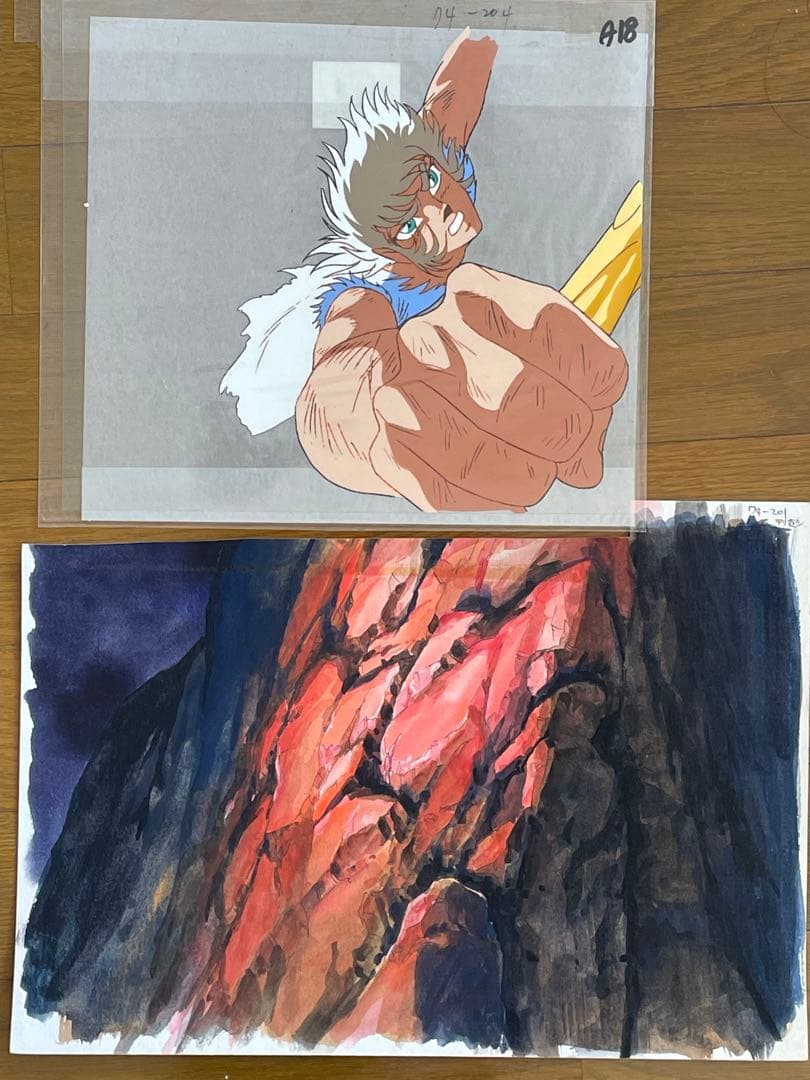 聖闘士星矢　〜神々の熱き戦い〜　劇場版　フレイ　セル画　背景付き　荒木伸吾