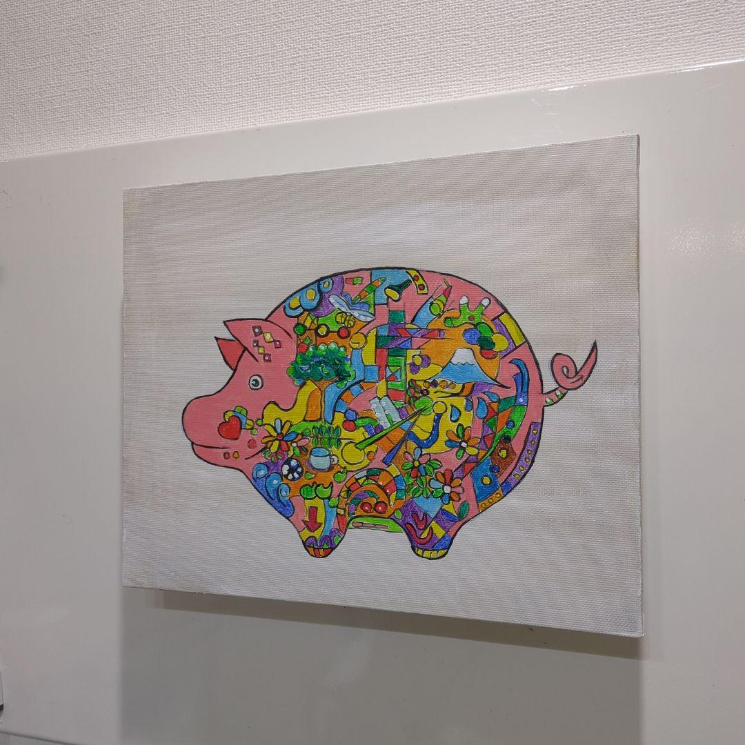 抽象画　絵画　作品名　まもるもの