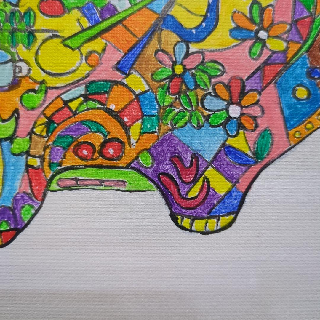 抽象画　絵画　作品名　まもるもの