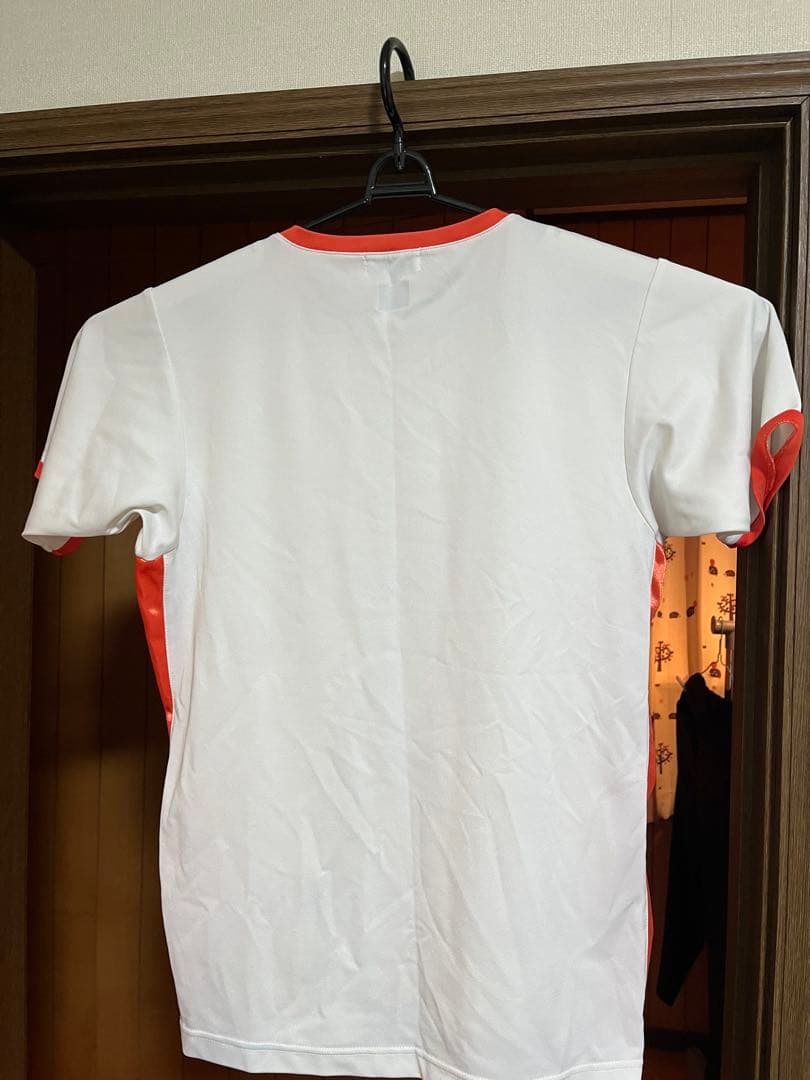 YONEX 半袖 Tシャツ M ホワイト/オレンジ 桃田賢斗モデル