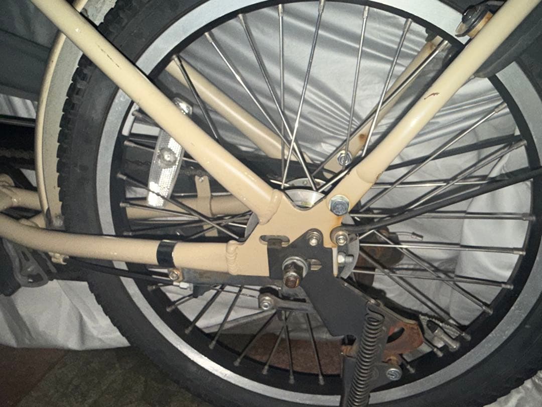 電動アシスト自転車 チャイルドシート付き ベージュ