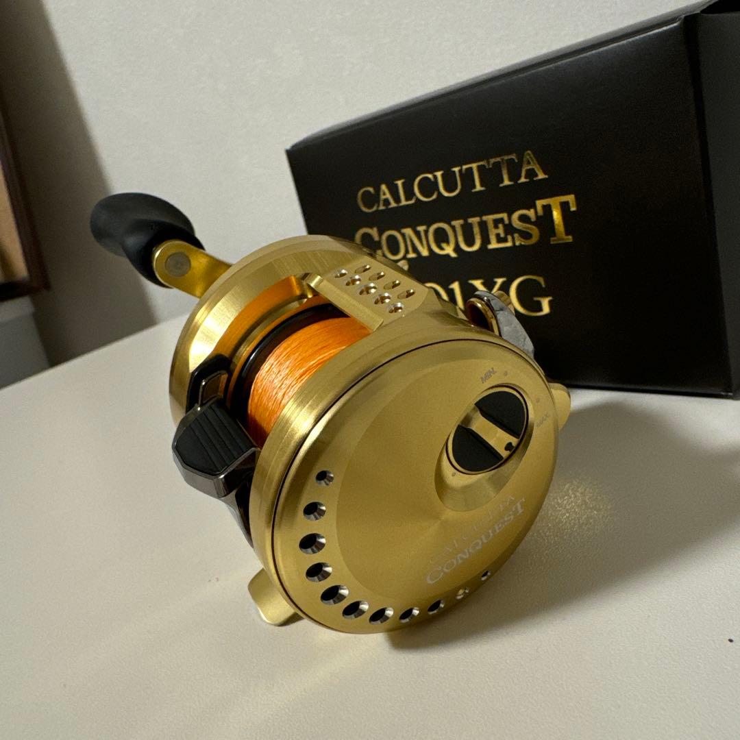 SHIMANO 22カルカッタコンクエスト201XG 左巻き