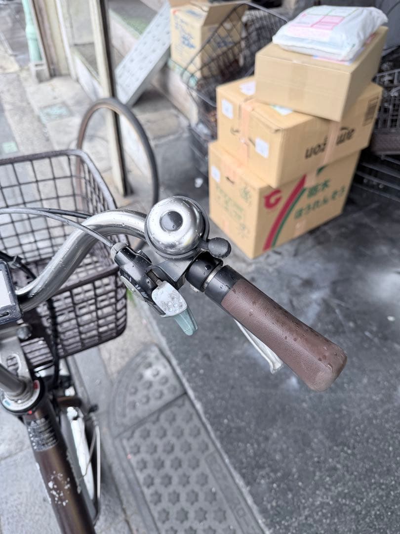 大阪府　Panasonic 電動アシスト自転車 ブラウン