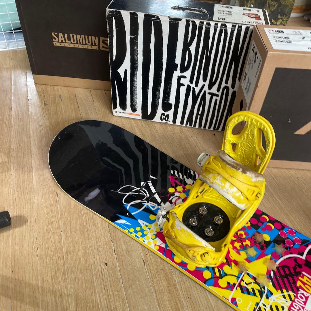 FLOW×FLUX　フロー　フラックス　バインディング付スノーボードセット