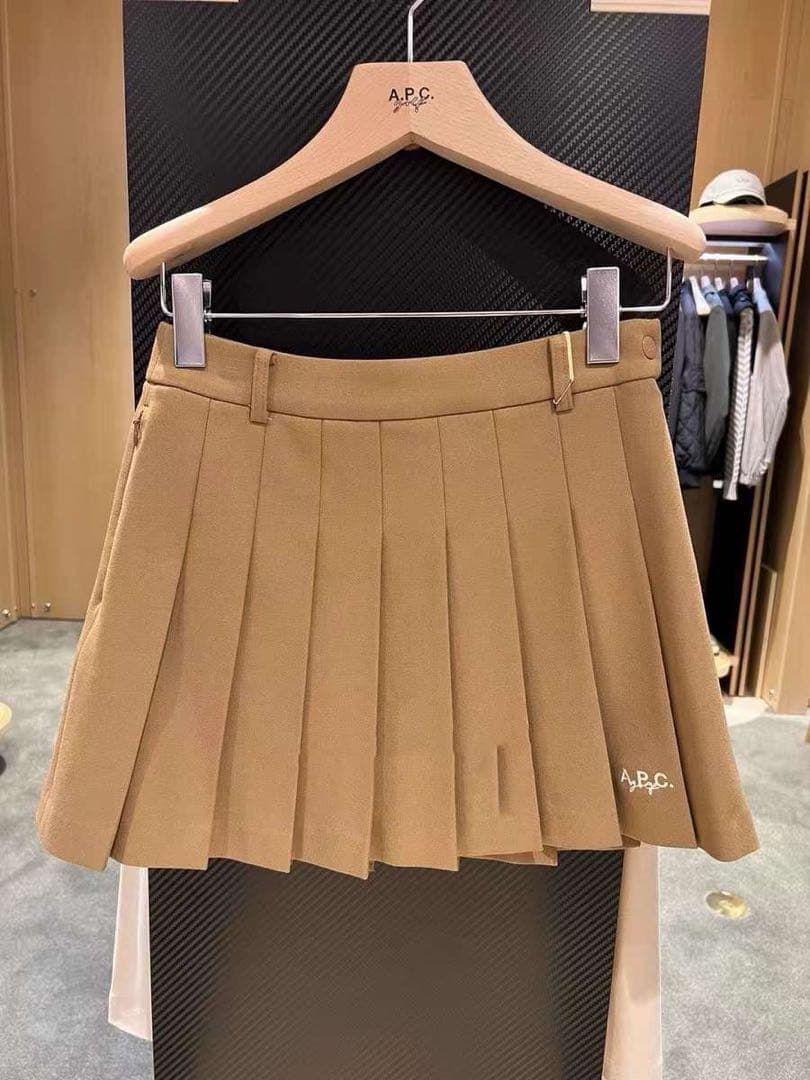 ゴルフウェア レディース 女性用 スカートSML白ベージュ