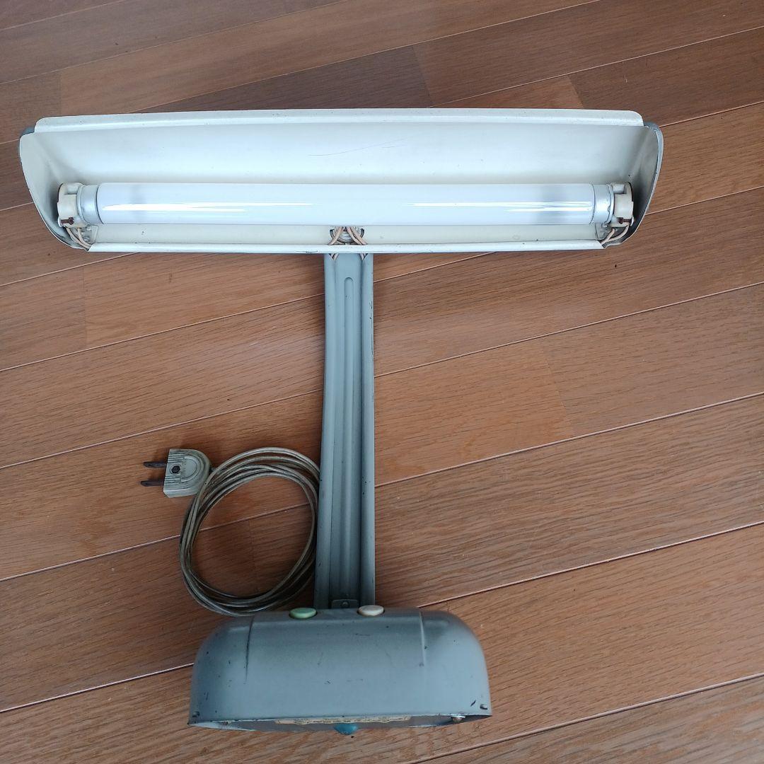 昭和レトロ　ナショナル 蛍光灯器具　学習用電気スタンド　ディスクライト　希少品