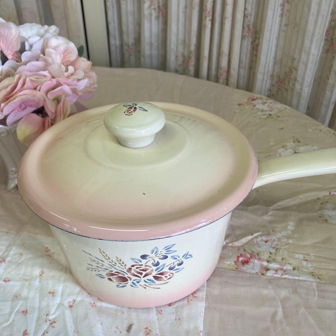 マニー ローズアンポショワール スープパン 箱入り新品 片手鍋 貴重な廃盤品